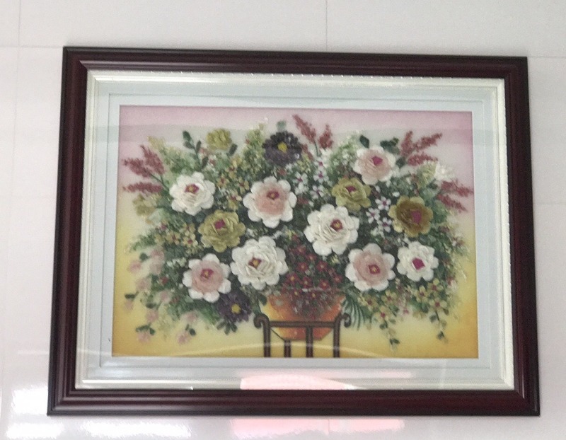 Tranh đá hoa mẫu đơn